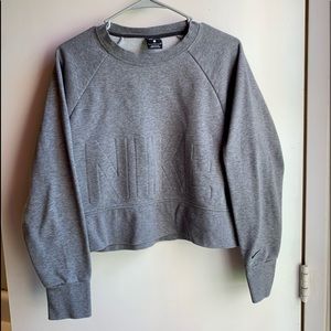 Nike Cropped Grey Sweatshirt